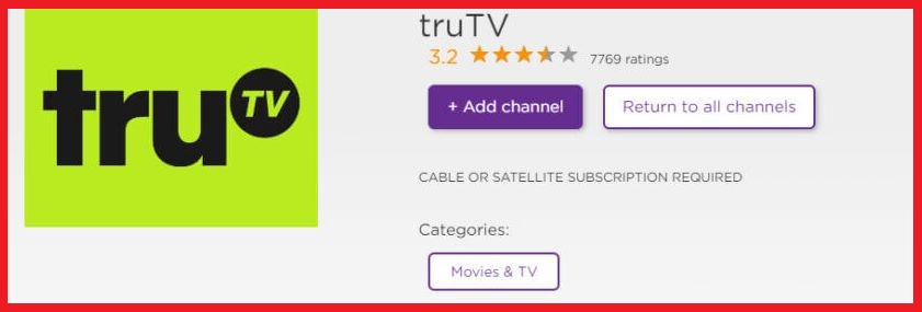 TruTV Activate on your Roku Device