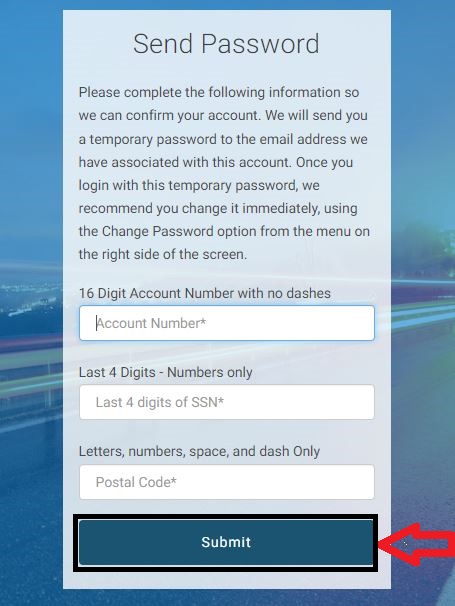 reset revvi credit card login password