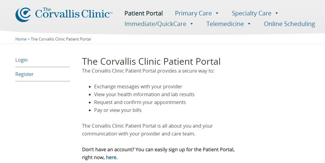 Corvallis Clinic Patient