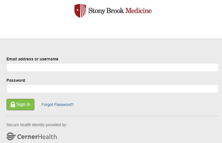Stony Brook Patient Portal login