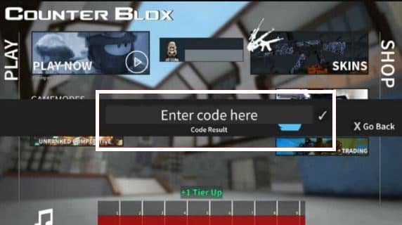 Enter Code in Counter Blox