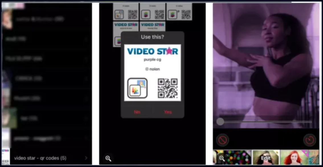 How to use QR Codes in Video Star steps