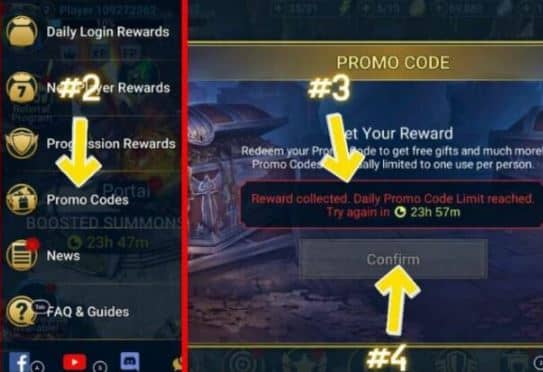 RAID Shadow Legends Reeed code option