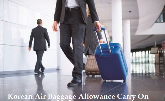 korean air baggage allowance carry on
